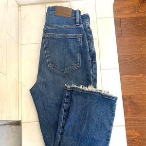 Made well high waisted straight leg jeans